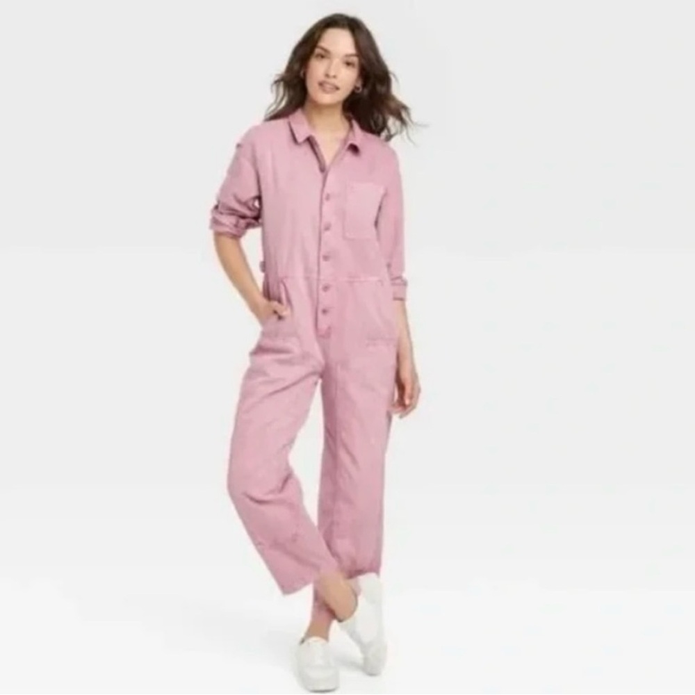 NWT - Pink - Jumpsuit - Long Sleeve - Boiler-suit - Universal Thread - 4